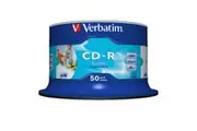 Verbatim CD-R 700MB 50Pk White InkJet 52x