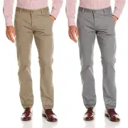 NWT Levi's Dockers Casual Pants Broken in Khaki Straight Flat Front Pant MSRP$58