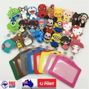Cartoon Retractable Clip ID/Opal/ Myki Metro Card Holder school bag Luggage Tags