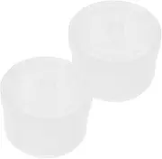 CANIGHT 2pcs Manicure Tool Cleaner Box Sterilizer Plastic Nail Art Tool Tray for Tweezers Nail Polish Remover Travel Size
