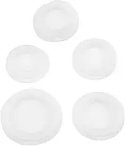 HOMSFOU 5pcs Assorted Stoppers for Piggy Banks Flexible Round Caps and Easy Access and Convenient Coin Insertion for Savings Boxes