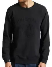 BRIXTON Men's LION CREST Crew Sweatshirt - Black - Large - NWT