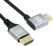 HDMI 2.1 Cable HDMI Type A Male to Male 8K 4K HDTV 90 Degree Right Angled Extension Cable 0.5M