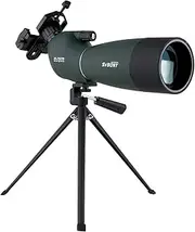 SVBONY SV28 Spotting Scope Telescope 25-75x70mm Zoom Spotting Scope with Bak4 Prism for Target Shooting Bird Watching with Tabletop Tripod and Phone Adapter