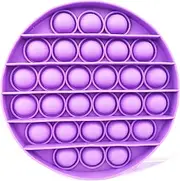 ellostar Push Pop Bubble Sensory Fidget Toys Pop Stress Reliever Silicone Squeeze Toy Tactile Logic Game, Great for Kids and Adults (Purple)