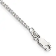 10 Inch Sterling Silver 1.75mm Curb Chain Anklet