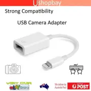 OTG Mobile Adapter USB 3.0 Camera Photos 8 Pin Port iOS For iPhone iPad