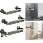 Shower Caddy Wall Shelf Multifunctional No Drill Simple Suction Cup Bath