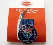 Sydney 2000 Olympics "I Saw the Torch" Olympic Torch Relay Pin