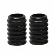 Black/White Silicone Non Slip Stopper Cord Lock Adjusters for Elastic Drawstring