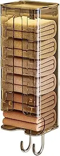 Sock Storage - Wall Sock Organizer | Close-Fit Clothes Storage Box | Versatile No-Drill Organizer For Laundry Garage Entryway Bathroom Nursery Dorm Closet Pantry Bedroom Travel