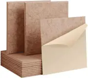 iDEER LIFE Acoustic Foam 12-Pieces Sound Absorbing Panels Wall Tiles [Square Shape] (Camel)