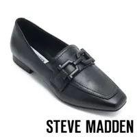 在飛比找momo購物網優惠-【STEVE MADDEN】RYANN 麂皮方頭樂福鞋(黑色