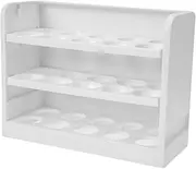 [Mipcase] Egg Preservation Box Multi Compartment Egg Container for Refrigerator Organized for Kitchen Storage Holds Up to White