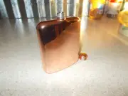 Hip flask stainless steel. Rose gold plated 6oz alcohol