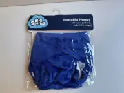BIG SOFTIES REUSABLE NAPPY WITH INSERT POCKET AND ADJUSTABLE SNAPS