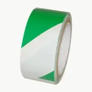 JVCC Hazard Warning Tape (HZ-8): 2 in. x 18 yds. (Green/White stripes)