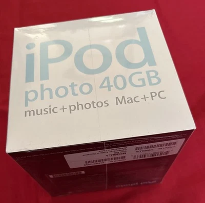 Apple iPod Photo 40GB Music Photos Mac + PC 4th Generation 2004 Brand New Mint