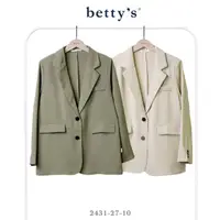 在飛比找momo購物網優惠-【betty’s 貝蒂思】質感百搭雙口袋西裝外套(共二色)