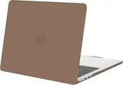MOSISO Compatible with MacBook Air 13 inch Case 2025 2024 2023 2022 Release M4 A3240 M3 A3113 M2 A2681, Protective Plastic Hard Shell Cover Compatible with MacBook Air 13.6 inch Case, Caramel Brown