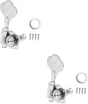 CATIEBYE 2 Sets Guitar Tuning Keys Bass Tuning Pegs Bass Machine Head Right Hand Perfect Replacement