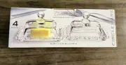 2 Beaded Glass Mini 1/2 Stick Butter Dish Imperial Candlewick Catalina Circlewar
