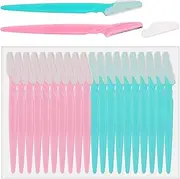 NEBURORA 20 Pcs Eyebrow Razor Trimmers for Women and Men Face Hair Removers, Portable Size