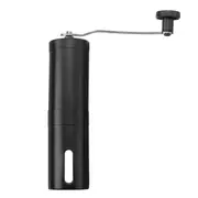 Portable Manual Coffee Grinder Hand Crank Stainless Steel Ceramic Burr Coffee Mill L SIZE BLACK COLOR