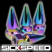 4PC SICKSPEED SPIKED BOLT FOR ENGINE BAY DRESS UP KIT 8X1.25 P3 NEO CHROME (for: Subaru)