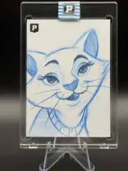 Aristocats Duchess Original Sketch Card Signed and Inscribed by Scott Cook