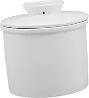 CATIEBYE Butter Dish with Lid Ceramic Butter Storage Container for Home Use Decorative Condiment Jars Oil Container for Kitchen Counter