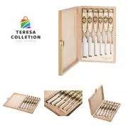 1101000 6-Piece Chisel Set in Wood Box