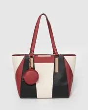 Multi Colour Amira Panel Tote Bag