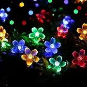 Clearhill String Light Battery and USB Powered 32FT/10M Colorful 80LED Cherry Blossom String Light,Indoor/Outdoor Decoration - Ideal for Christmas, Garden, Birthday, Wedding, Party