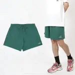 NEW BALANCE 短褲 UNISSENTIALS SHORTS 綠 男女款 中性款 褲子 刺繡 NB US21500VDA