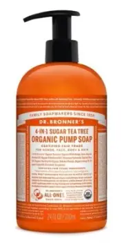 Dr Bronner's Organic Sugar Soap Tea Tree Pump Hand Soap 710ml