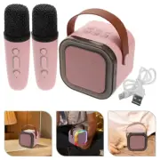 Wireless Microphone System Bluetooth Karaoke Speaker with Handheld Mic Home KTV
