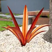Agave Iron Art Plant Ornament Metal Agave Garden Artwork Outdoor Decoration Garden Yard Decoration Ornaments