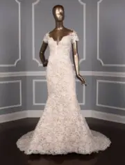 ISABELLE ARMSTRONG Glenn X Lace Trumpet Wedding Dress Sexy Formal Bridal Gown 10