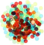 TOYANDONA 240pcs Chips Mini Poker Chip Game Counters Game Chip Counting Disc Clear Counting Chip Tokens Chip Bingo Counting Chip Bingo Accessories Poker Counting Chip Bingo Markers Plastic