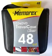 NEW - Memorex CD / DVD / Blu-Ray 48CT Disc Travel Carry Case Storage Holder