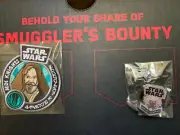SMUGGLER'S BOUNTY STAR WARS: OBI-WAN PATCH & PLO KOON PIN SET NEW