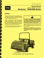 Toro Workman 3000 4000 Series with S/N 240000001 and Above REPAIR SERVICE MANUAL