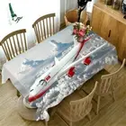 Red Airlines 3D Tablecloth Table cover Cloth Rectangle Wedding Party Banquet