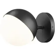 Z-Lite 7517-1S-MB Realm Sphere Wall Sconce Wall Light in Matte Black
