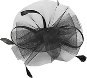 [FOMIYES] Tea Party Fascinator Headband Elegant Mesh Headdress for Women for Weddings Banquets and Themed Parties Chic Dual Use Hair Clip and Headband