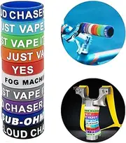 Badminton Racket Grip Silicone Cool Decorative Ring for Bicycle Grip Fishing Rod Slingshot Grip Anti Slip Decorative(10Pcs Random Mixed Colors/Designs)