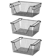 Slideep Wire Storage Baskets Freezer Baskets Farmhouse Stackable Organizer St