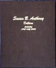 Dansco 8180 Quality Coin Album For Susan B. Anthony Dollars w/ Proofs 1979-1999