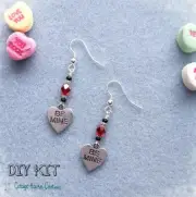 Be Mine ~ DIY Valentine's Earring Jewelry Making Step by Step Instruction Kit